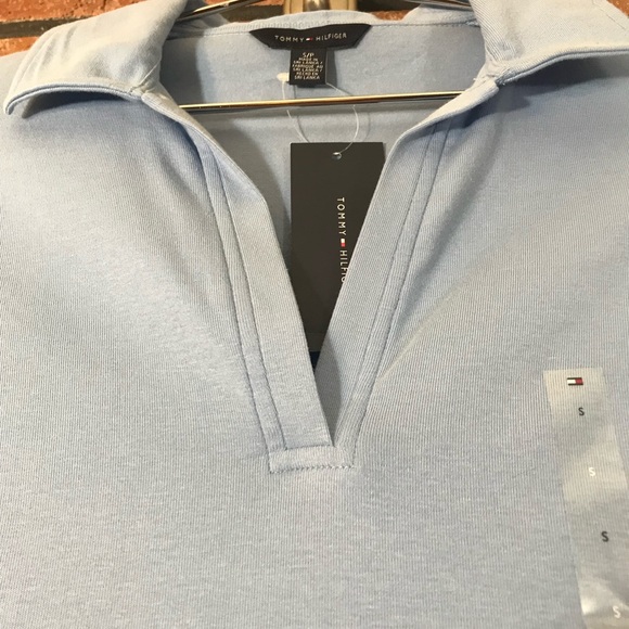 Tommy Hilfiger Light Blue Polo SZ-SP - Picture 3 of 5